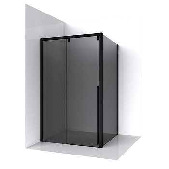 Душевой уголок Ambassador 110022201IBB-110IBB 120х110 стекло тонированное профиль черный без поддона